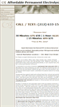 Mobile Screenshot of affordablepermanentelectrolysis.com